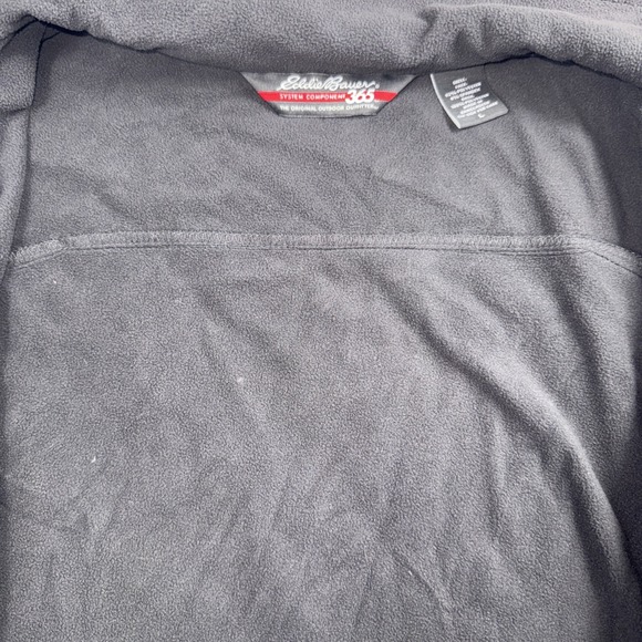 Eddie Bauer 365 Men's Size Large Black Full Zip Fleece Lined Outdoor Jacket NICE - Picture 13 of 16